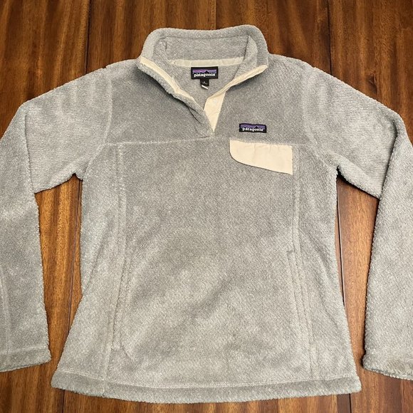 Patagonia Size S Re-Tool Snap-T Pullover Fleece Sweater Gray - Picture 1 of 6